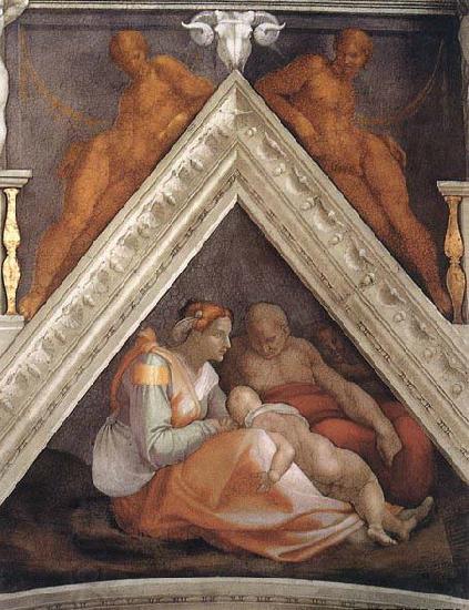 Michelangelo Buonarroti Ancestors of Christ: figures China oil painting art